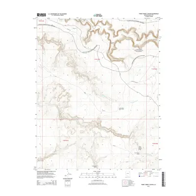 2014 Map of Three Turkey Canyon, 2014 Print