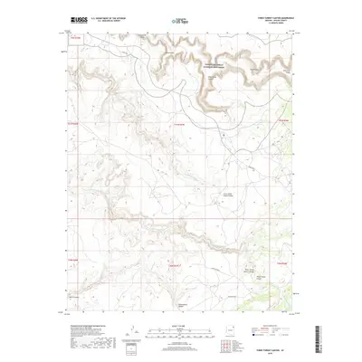 2018 Map of Three Turkey Canyon, 2018 Print