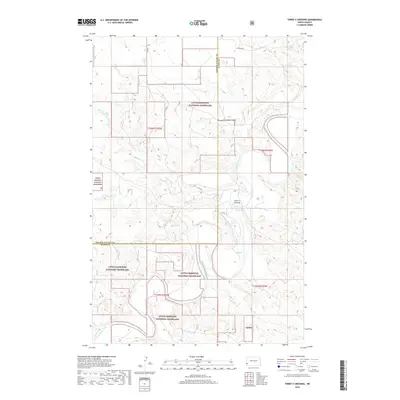 2018 Map of Three V Crossing, 2018 Print