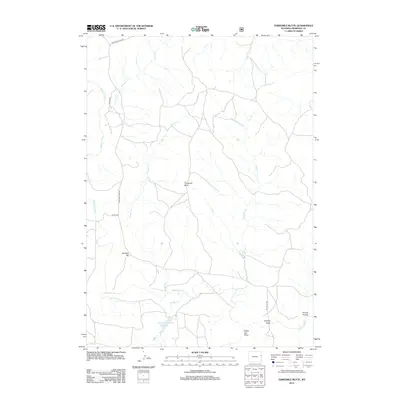 2012 Map of Threemile Butte, 2012 Print
