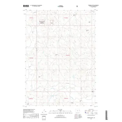 2017 Map of Threemile Butte, 2017 Print