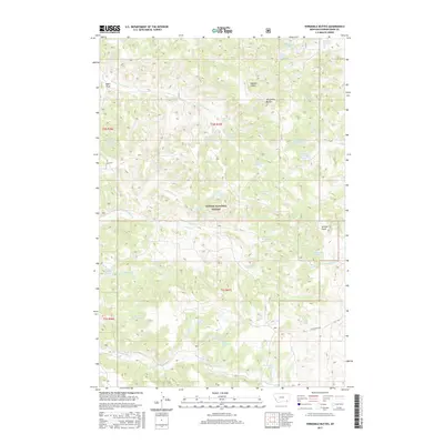 2017 Map of Threemile Buttes, 2017 Print
