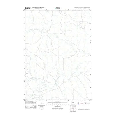 2012 Map of Threemile Creek Reservoir, 2012 Print