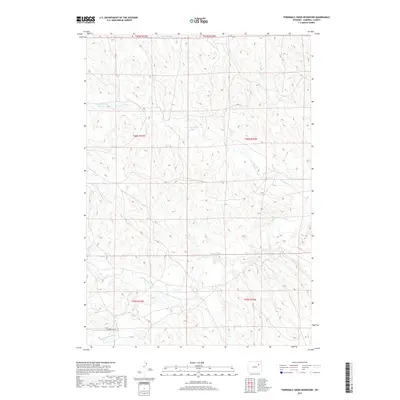 2017 Map of Threemile Creek Reservoir, 2017 Print