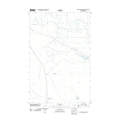 2011 Map of Threemile Reservoir, 2011 Print