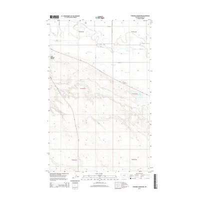 2014 Map of Threemile Reservoir, 2014 Print