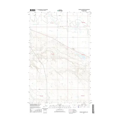 2017 Map of Threemile Reservoir, 2017 Print