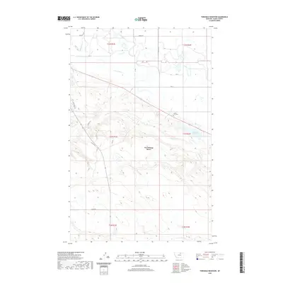 2020 Map of Threemile Reservoir, 2020 Print