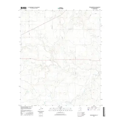 2016 Map of Throckmorton NE, 2016 Print