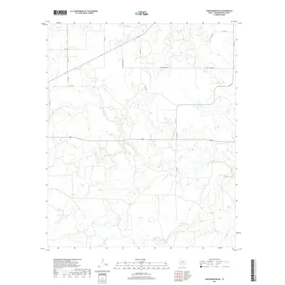 2019 Map of Throckmorton NE, 2019 Print