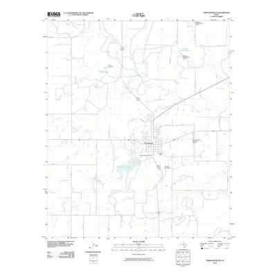 2010 Map of Throckmorton, 2010 Print