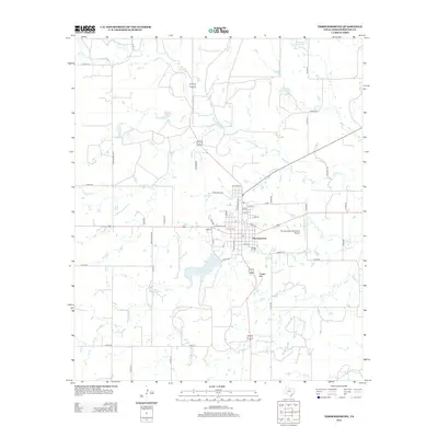 2013 Map of Throckmorton, 2013 Print