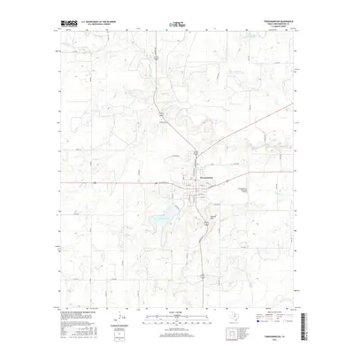 2016 Map of Throckmorton, 2016 Print