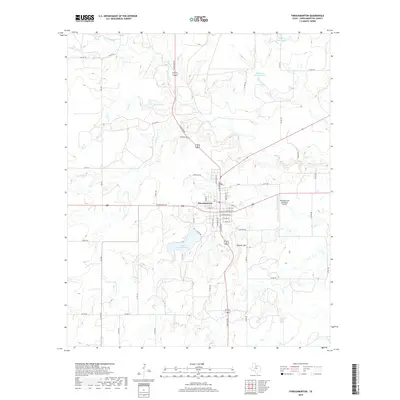 2019 Map of Throckmorton, 2019 Print