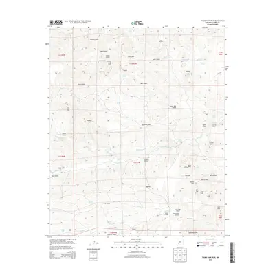 2013 Map of Thumb Tank Peak, 2013 Print