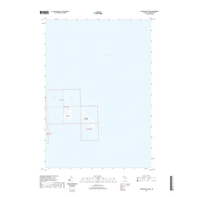 2019 Map of Thunder Bay Island, 2019 Print