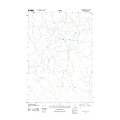 2012 Map of Thunder Butte, 2012 Print
