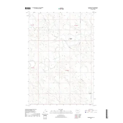 2017 Map of Thunder Butte, 2017 Print