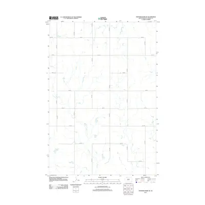 2012 Map of Thunder Hawk SE, 2012 Print