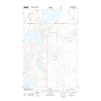 2013 Map of Thunder Lake, 2013 Print