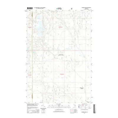 2014 Map of Thunder Lake, 2014 Print
