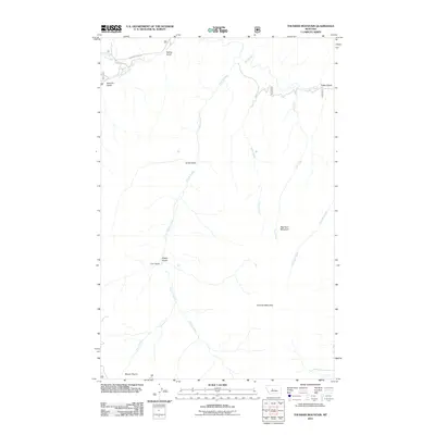 2011 Map of Thunder Mountain, 2011 Print