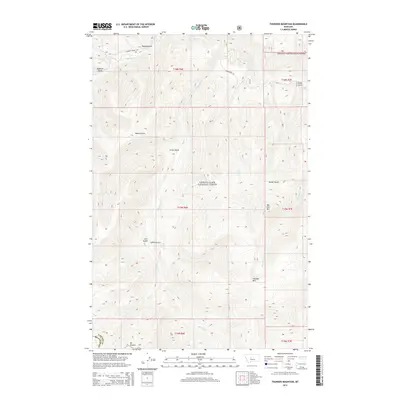 2014 Map of Thunder Mountain, 2014 Print
