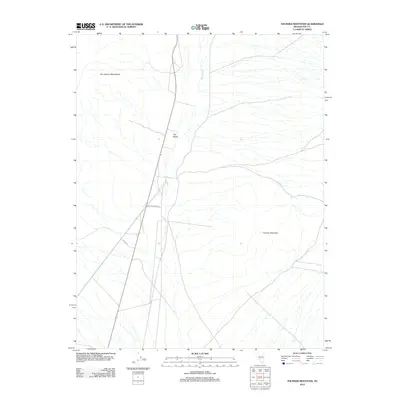 2012 Map of Thunder Mountain, 2012 Print