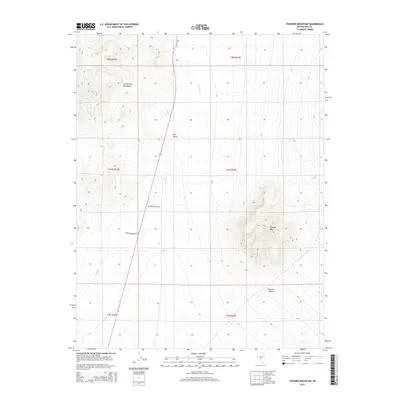 2014 Map of Thunder Mountain, 2014 Print
