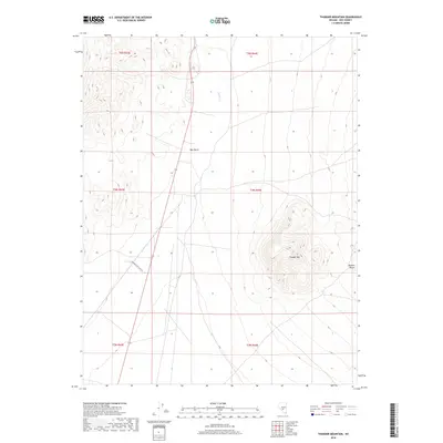 2018 Map of Thunder Mountain, 2018 Print