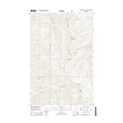 2014 Map of Thunderbolt Mountain, 2014 Print