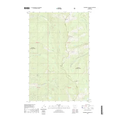 2020 Map of Thunderbolt Mountain, 2020 Print