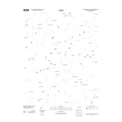 2013 Map of Thunderhead Mountain, 2013 Print