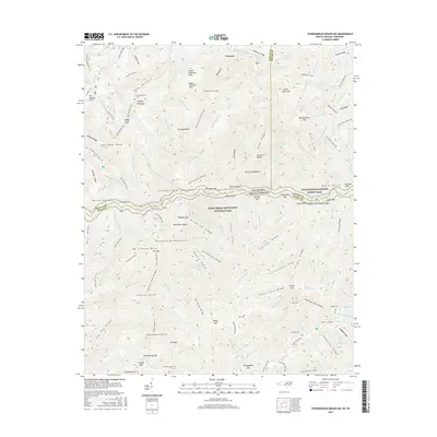 2016 Map of Thunderhead Mountain, 2016 Print