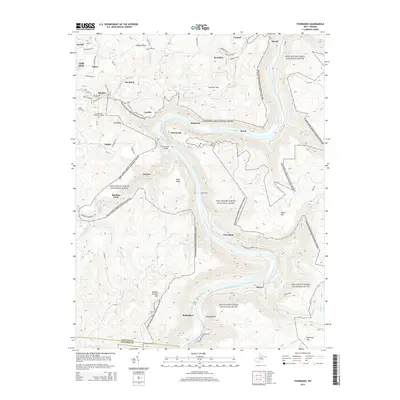 2014 Map of Thurmond, 2014 Print