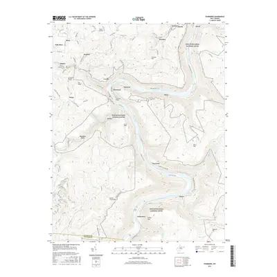2016 Map of Thurmond, 2016 Print