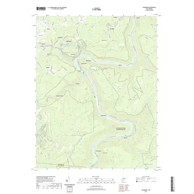 2019 Map of Thurmond, 2019 Print