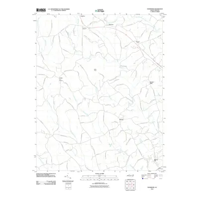 2010 Map of Thurmond, 2010 Print