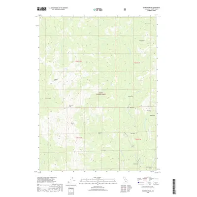 2018 Map of Thurston Peaks, 2018 Print