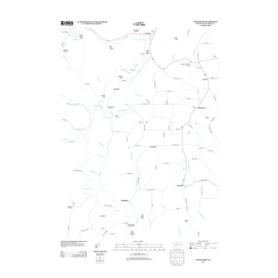 2013 Map of Tiadaghton, 2013 Print