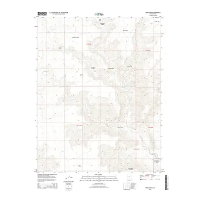 2014 Map of Tibbet Bench, 2014 Print