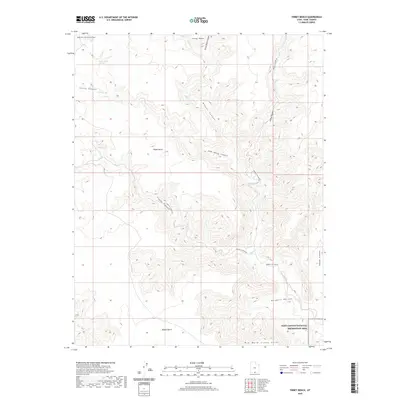 2020 Map of Tibbet Bench, 2020 Print