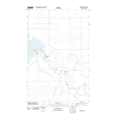 2011 Map of Tiber Dam, 2011 Print