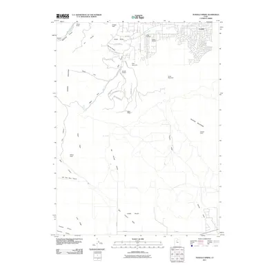 2011 Map of Tickville Spring, 2011 Print