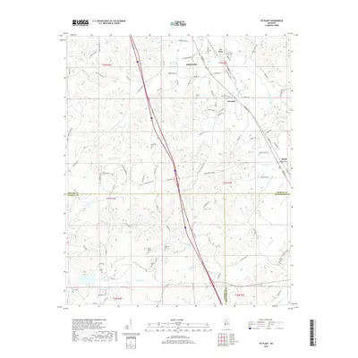 2018 Map of Tie Plant, 2018 Print