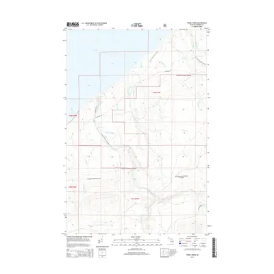 2014 Map of Tiebel Creek, 2014 Print