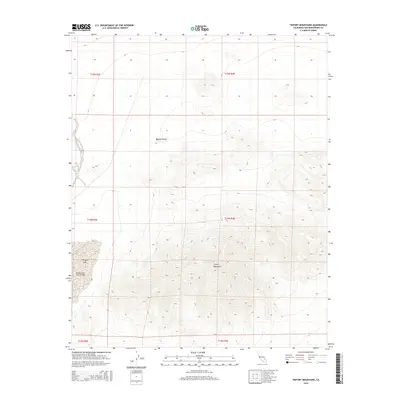 2015 Map of Tiefort Mountains, 2015 Print