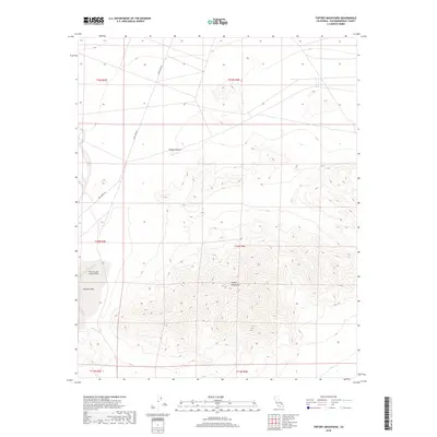 2018 Map of Tiefort Mountains, 2018 Print