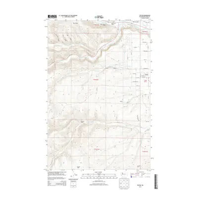 2014 Map of Tieton, 2014 Print