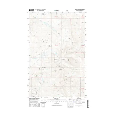 2014 Map of Tiffany Mountain, 2014 Print